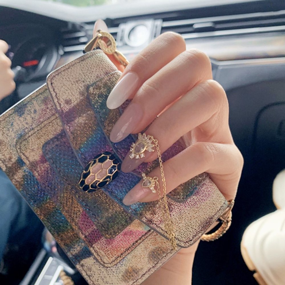 Pink Pudding Charm Press-on Nails